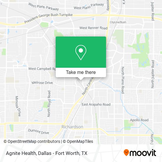 Agnite Health map