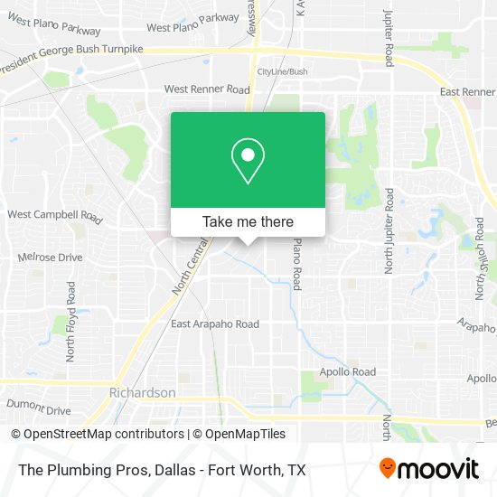 The Plumbing Pros map