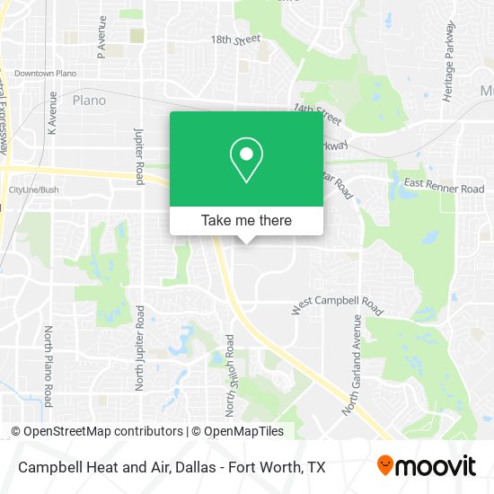 Campbell Heat and Air map