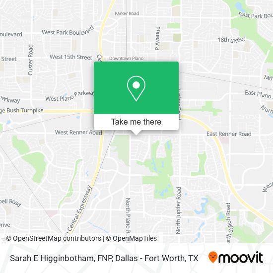 Mapa de Sarah E Higginbotham, FNP