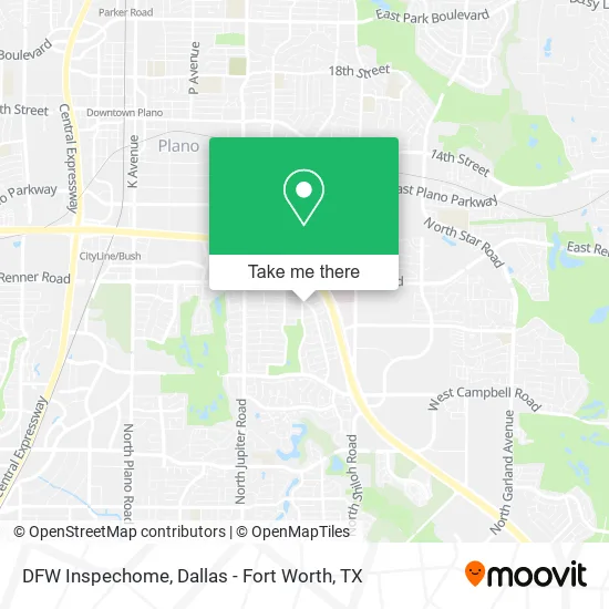 DFW Inspechome map