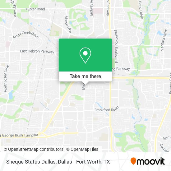 Sheque Status Dallas map