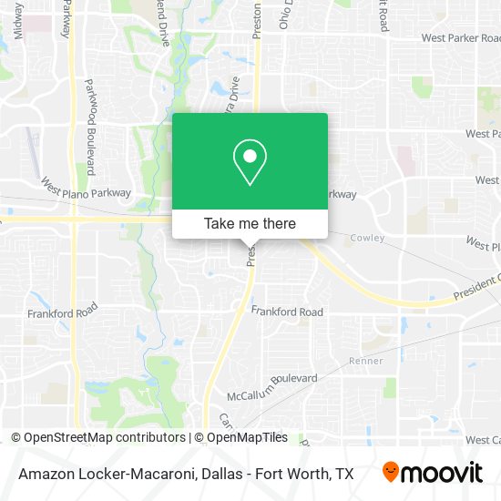 Amazon Locker-Macaroni map