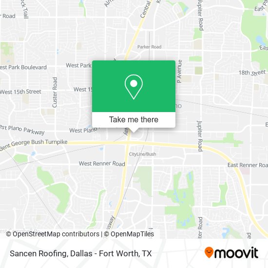 Sancen Roofing map
