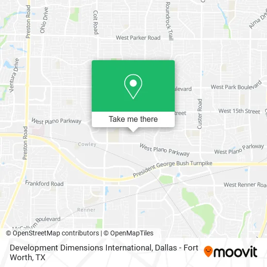 Development Dimensions International map