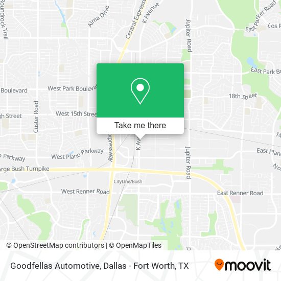 Goodfellas Automotive map