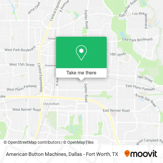 American Button Machines map