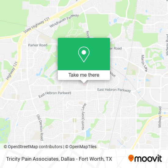 Mapa de Tricity Pain Associates