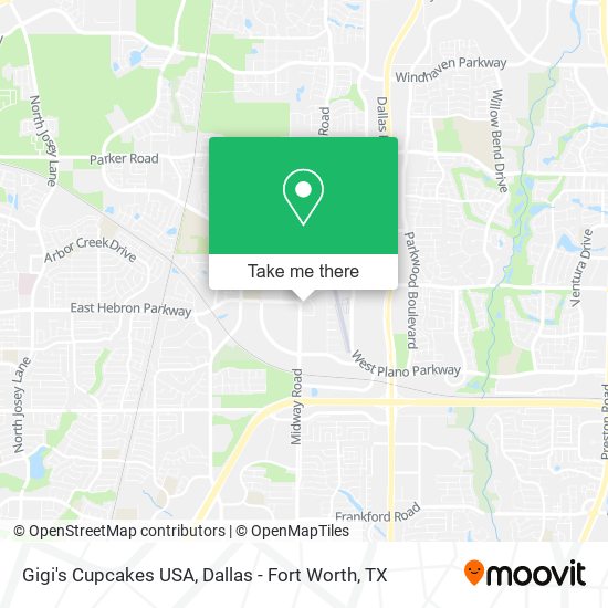 Gigi's Cupcakes USA map