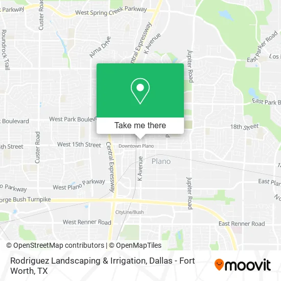 Rodriguez Landscaping & Irrigation map