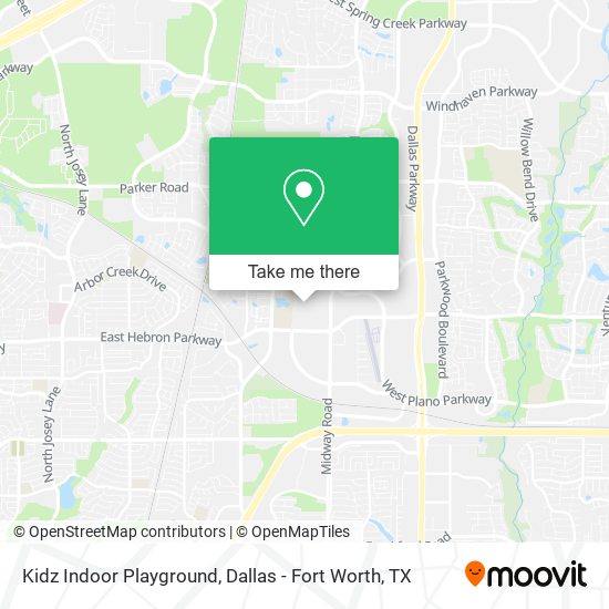 Mapa de Kidz Indoor Playground