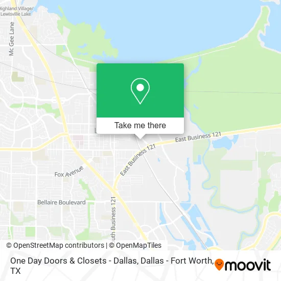 One Day Doors & Closets - Dallas map
