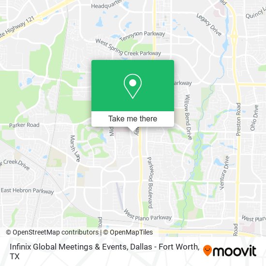 Mapa de Infinix Global Meetings & Events