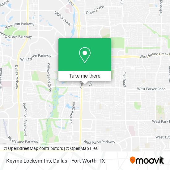Keyme Locksmiths map