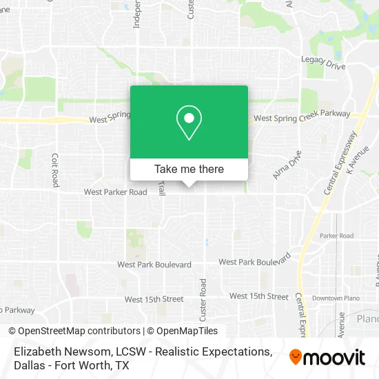 Mapa de Elizabeth Newsom, LCSW - Realistic Expectations