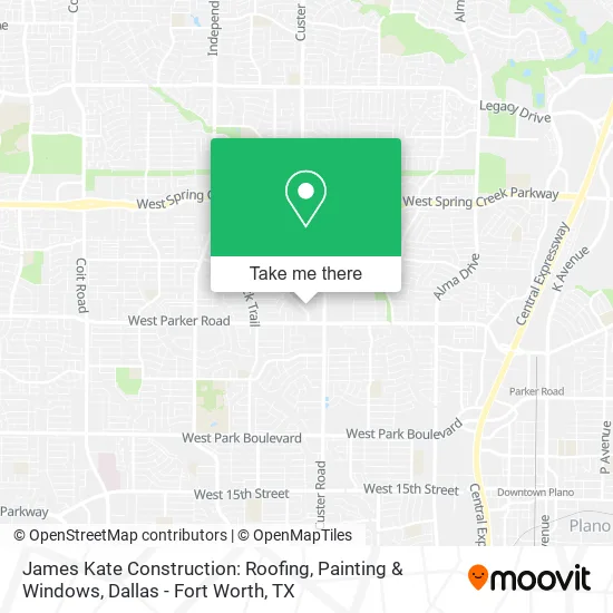James Kate Construction: Roofing, Painting & Windows map
