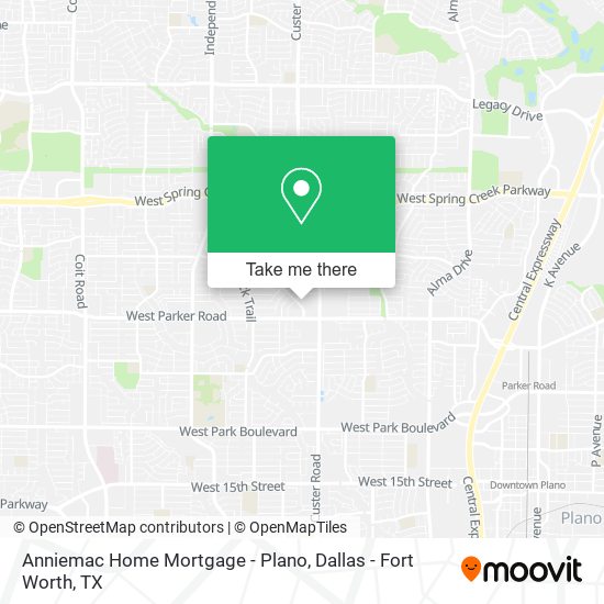 Mapa de Anniemac Home Mortgage - Plano