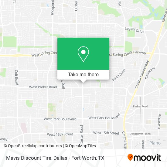 Mavis Discount Tire map