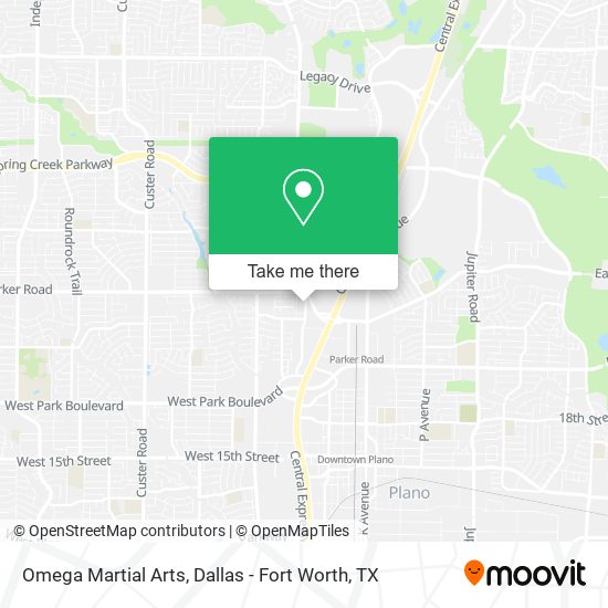 Omega Martial Arts map
