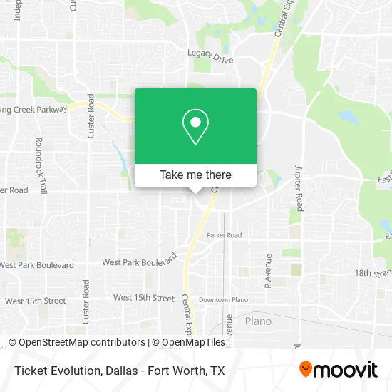 Ticket Evolution map