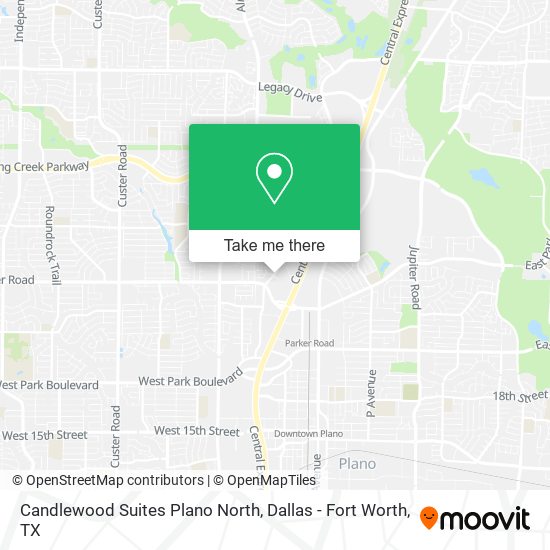 Candlewood Suites Plano North map