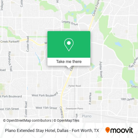 Plano Extended Stay Hotel map