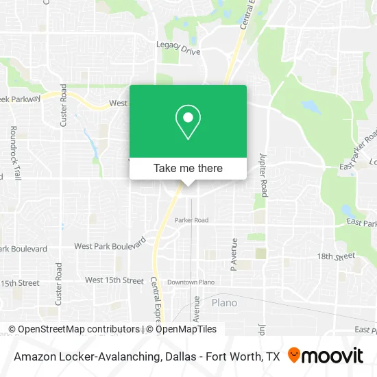 Mapa de Amazon Locker-Avalanching