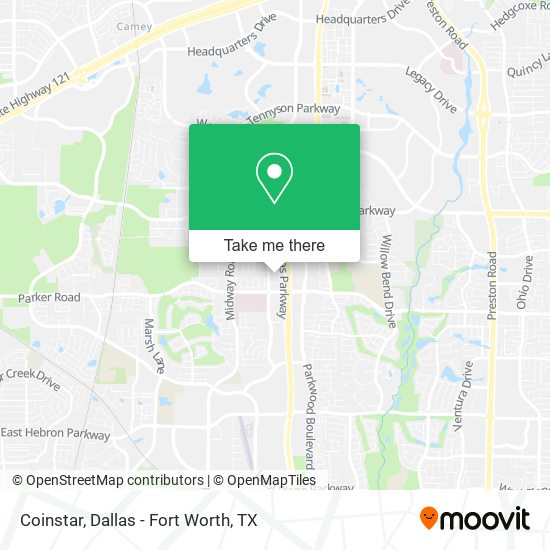 Mapa de Coinstar
