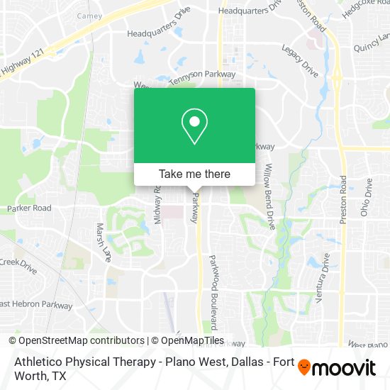 Athletico Physical Therapy - Plano West map