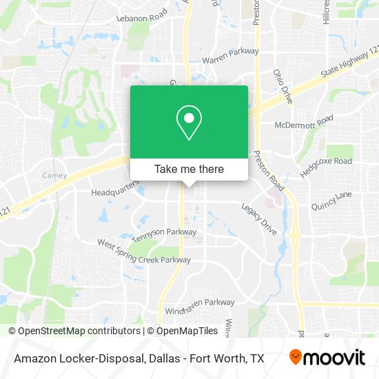Mapa de Amazon Locker-Disposal