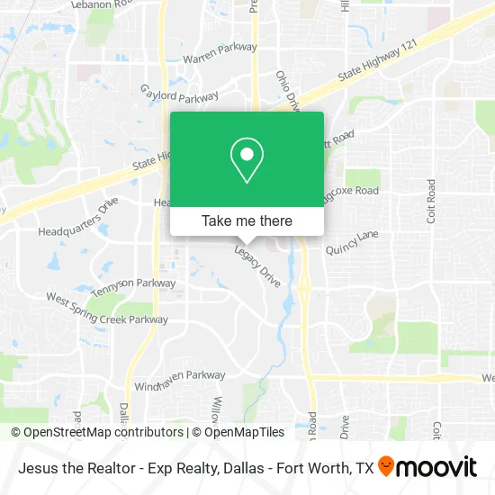 Jesus the Realtor - Exp Realty map