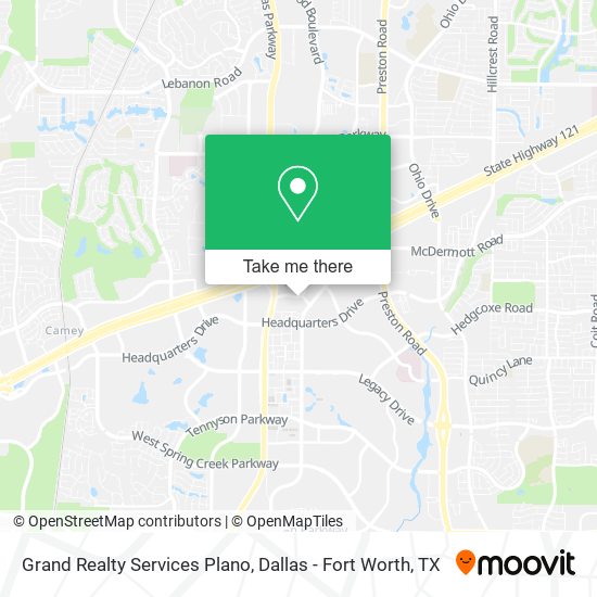 Grand Realty Services Plano map