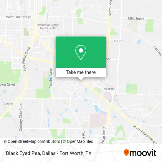 Black Eyed Pea map