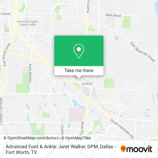 Advanced Foot & Ankle: Jaret Walker, DPM map