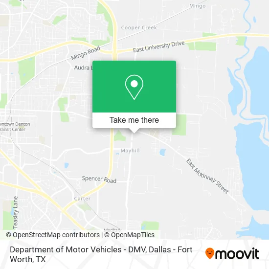 Department of Motor Vehicles - DMV map