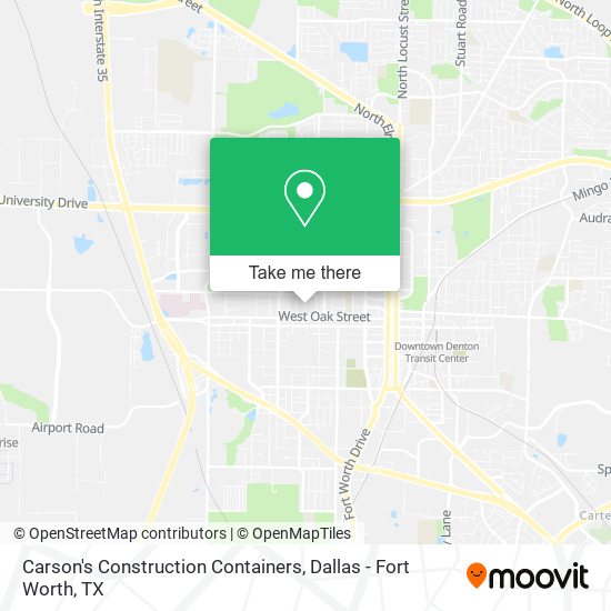Carson's Construction Containers map