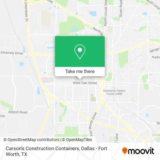 Carson's Construction Containers map