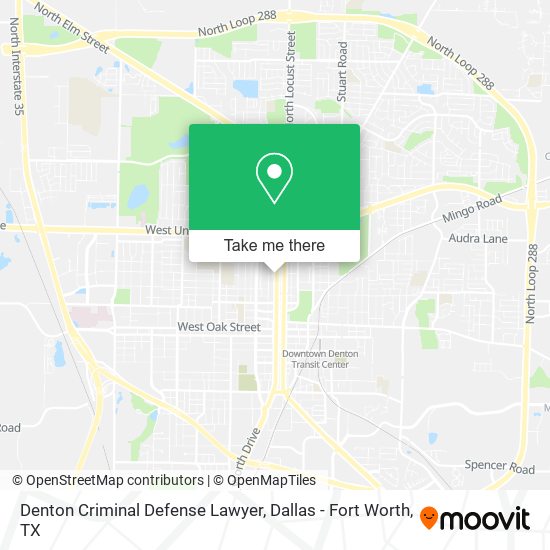 Denton Criminal Defense Lawyer map