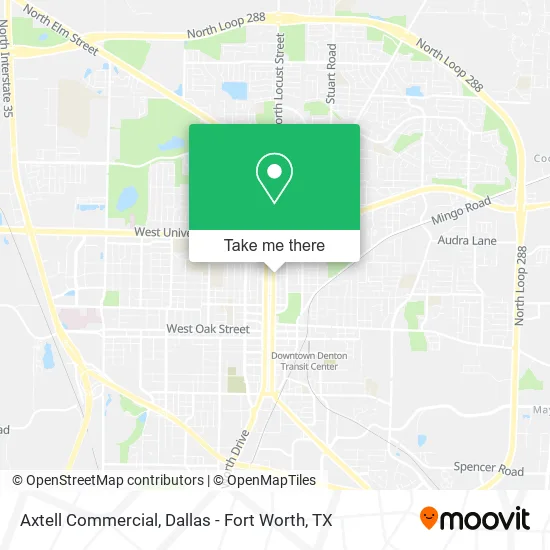 Axtell Commercial map