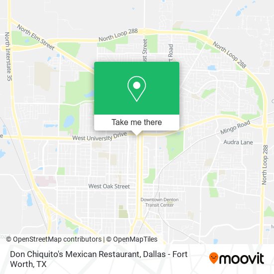 Mapa de Don Chiquito's Mexican Restaurant