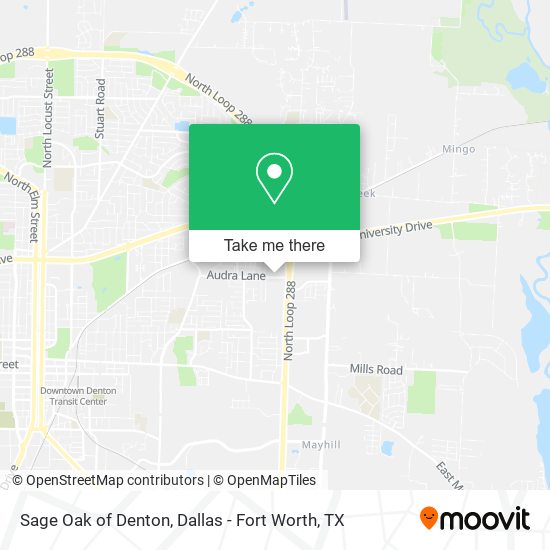 Sage Oak of Denton map