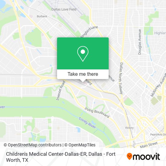 Children's Medical Center-Dallas-ER map