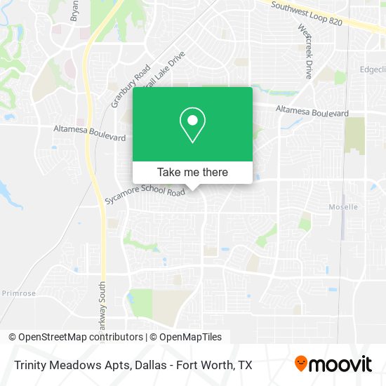 Trinity Meadows Apts map