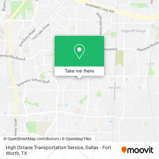 High Octane Transportation Service map