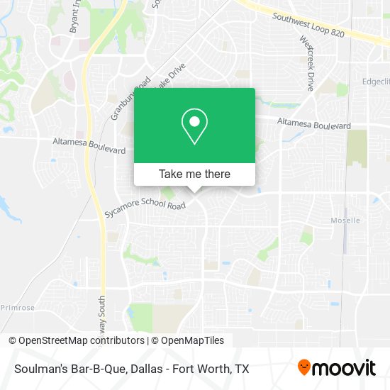 Soulman's Bar-B-Que map