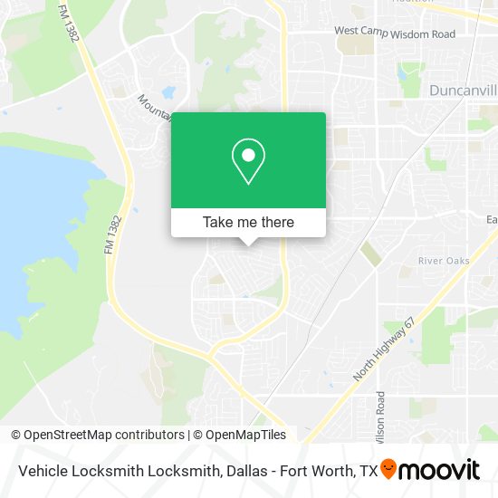 Mapa de Vehicle Locksmith Locksmith