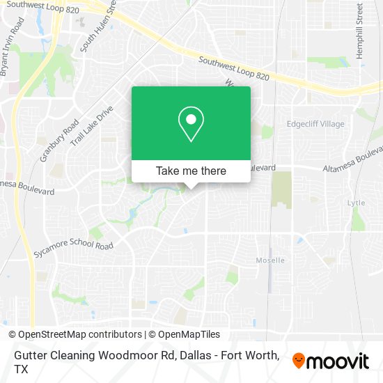 Mapa de Gutter Cleaning Woodmoor Rd