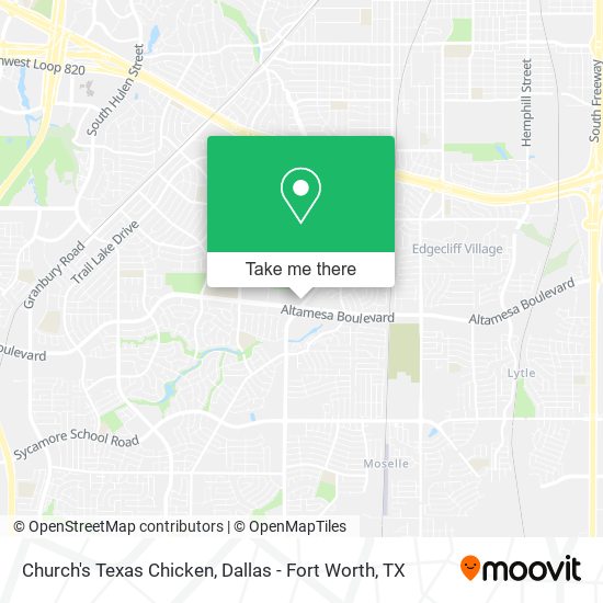 Mapa de Church's Texas Chicken