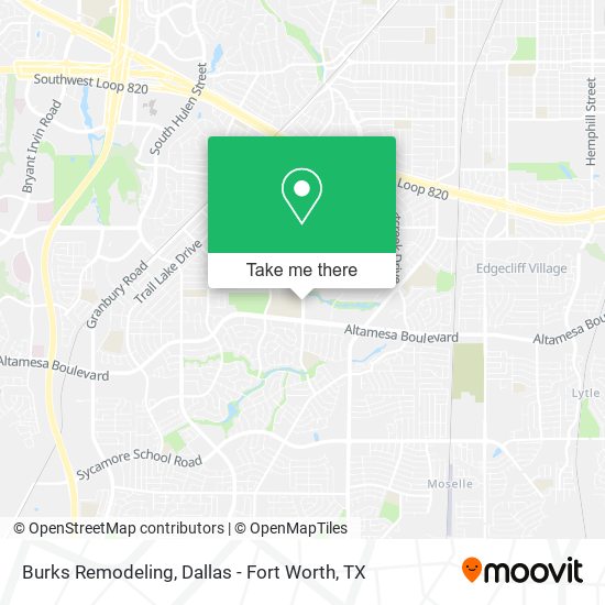Burks Remodeling map