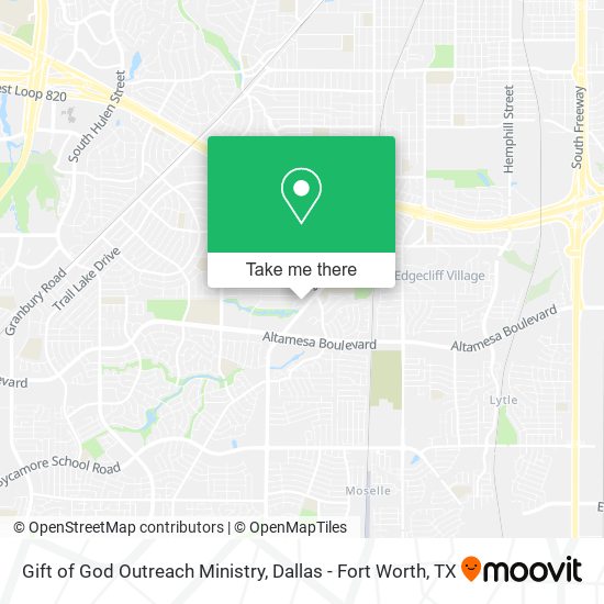 Gift of God Outreach Ministry map